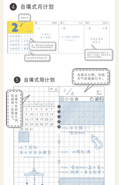 Kinbor Săptămânal Planner Notebook