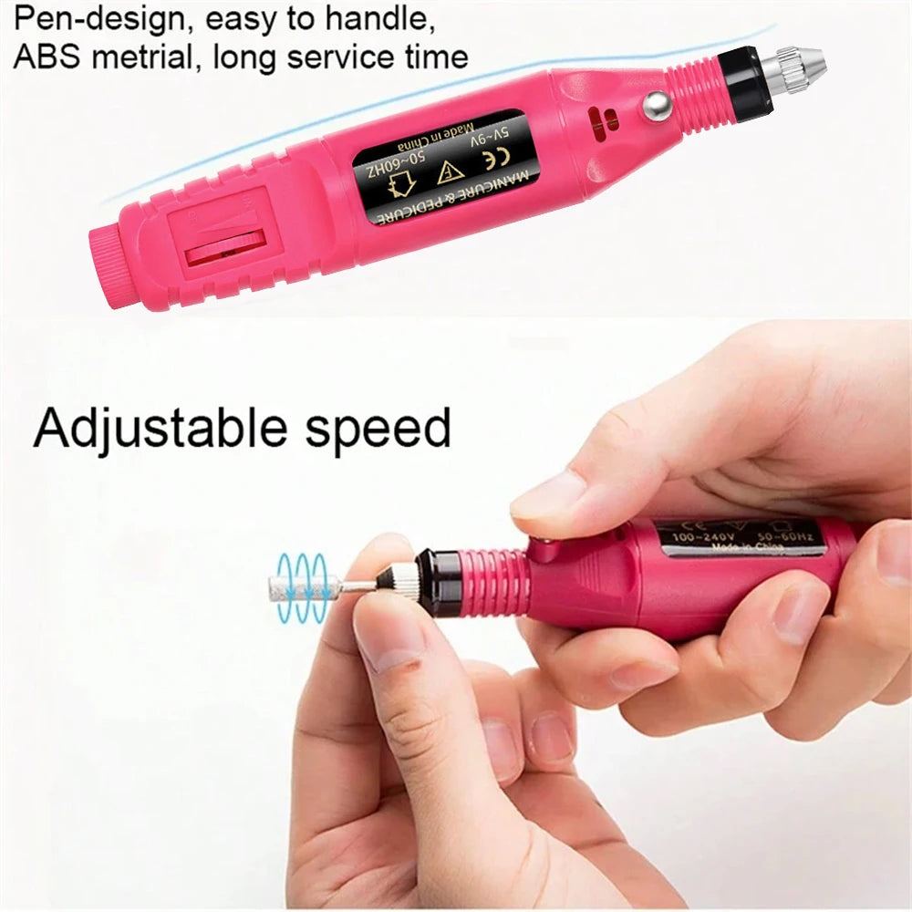 Mașină de găurit cu unghii electrice portabilă