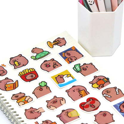 10/50/100pcs Stickere Capybaras  bază de desene animate drăguț pentru Laptop, telefon, mașină, biciclete și copii DIY