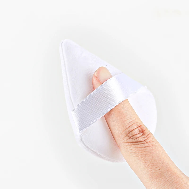 SHIDISHANGIN Triangle Velvet Powder Puff – Многоразовая косметическая губка, Mini Cotton Mappup Puff for Foundation, Eyeshow и Beature Tools (1/2/3/6pc)