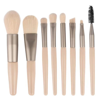8Pcs Machiaj Perie Set machiaj Concealer Perie Blush vrac pulbere Perie ochi Umbra Highlighter Fundatia Perie instrumente de frumusete