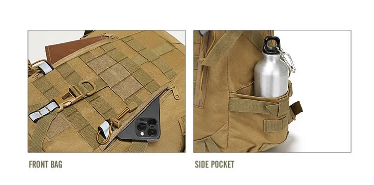 40L Tactical Reflective Backpack  bază militară Molle Outdoor Rucksack