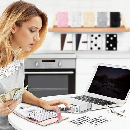 A6 PU кожаный планировщик бюджета – Martble Notebook & Doney Constructor for Office, School & Personal Finance