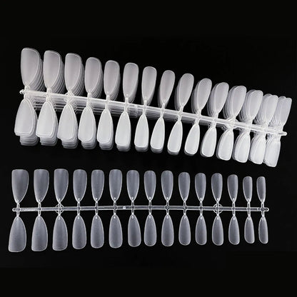 120PCS Matte Press-On Nail Tips ? Soft Full-Cover Almond unghii false pentru DIY Manichiura