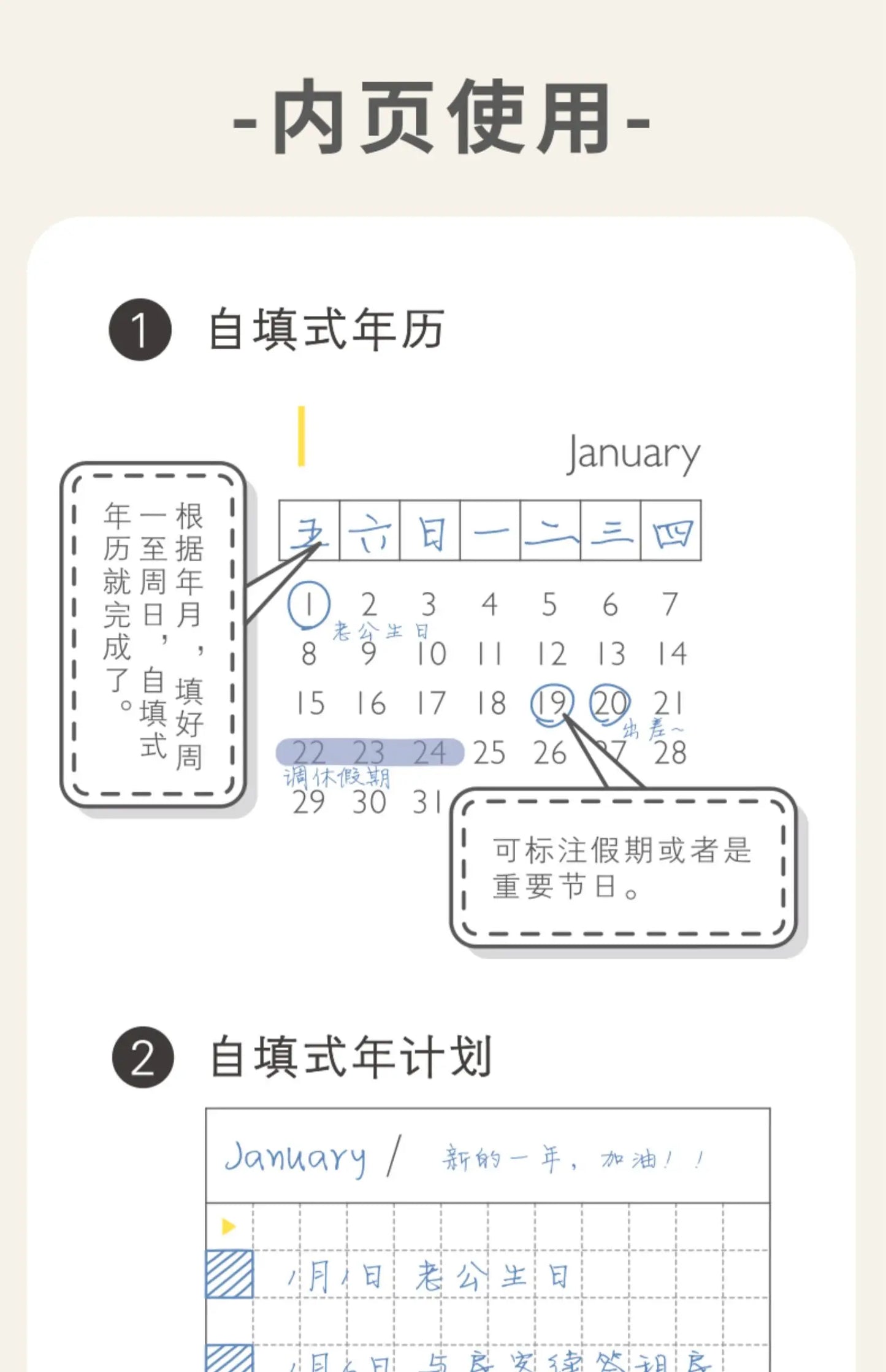 Kinbor Săptămânal Planner Notebook