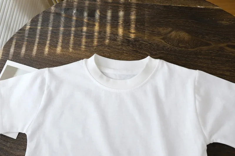 2-10Y Copii . Doar bumbac scurt mâneci Pulover T-Shirt ? Baby Boys & Fete Summer Topuri