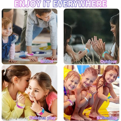 12/24/36PCS Silicone Colorful Bubble Wristband – Kids Party Favors, Birthday Gifts, Wedding Souvenirs, Carnival & Holiday Bracelets