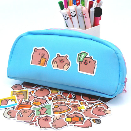 10/50/100pcs Stickere Capybaras  bază de desene animate drăguț pentru Laptop, telefon, mașină, biciclete și copii DIY