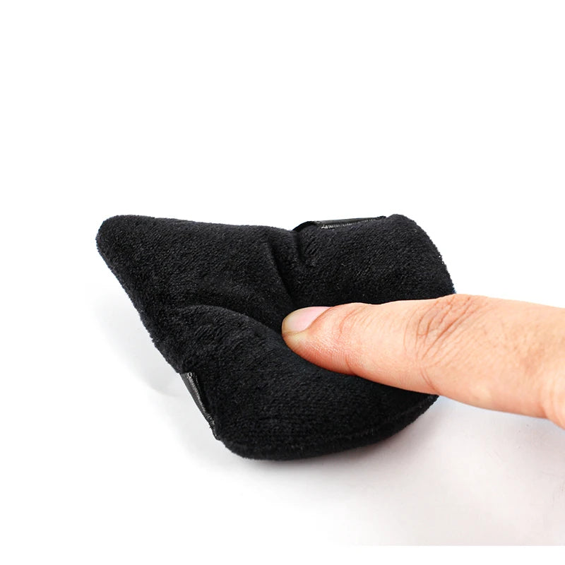 SHIDISHANGIN Triangle Velvet Powder Puff – Многоразовая косметическая губка, Mini Cotton Mappup Puff for Foundation, Eyeshow и Beature Tools (1/2/3/6pc)