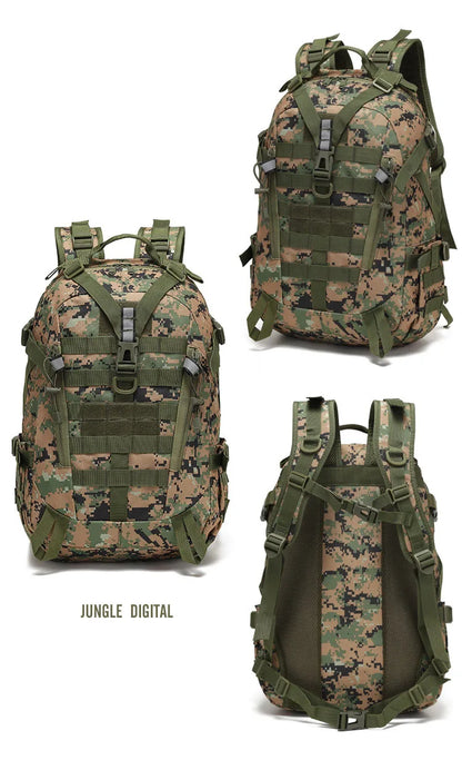 40L Tactical Reflective Backpack  bază militară Molle Outdoor Rucksack