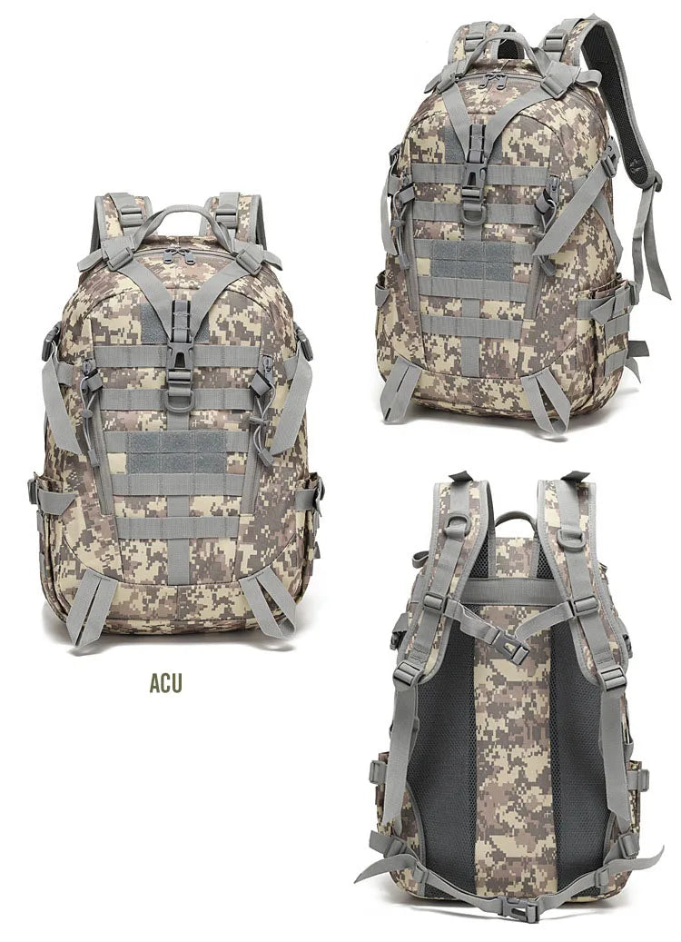 40L Tactical Reflective Backpack  bază militară Molle Outdoor Rucksack