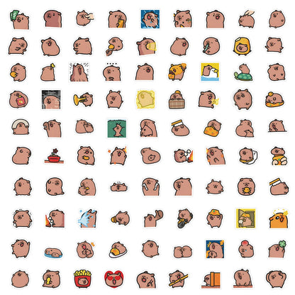 10/50/100pcs Stickere Capybaras  bază de desene animate drăguț pentru Laptop, telefon, mașină, biciclete și copii DIY